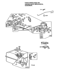 Carburetor Assembly Fuel Tank 2 Diagram and Parts List for 82232-0157-01  Briggs and Stratton Engine